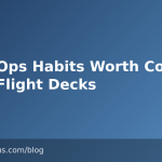 9 DevOps Habits Worth Copying From Flight Decks