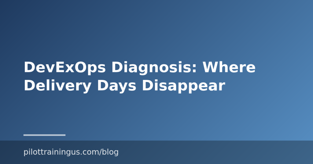 DevExOps Diagnosis: Where Delivery Days Disappear